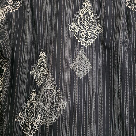 Men's Crazy Horse Long Sleeve Button Down Stripes & Design Dress Shirt Size M - Picture 5 of 12